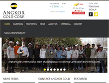 Tablet Screenshot of angkorgold.ca